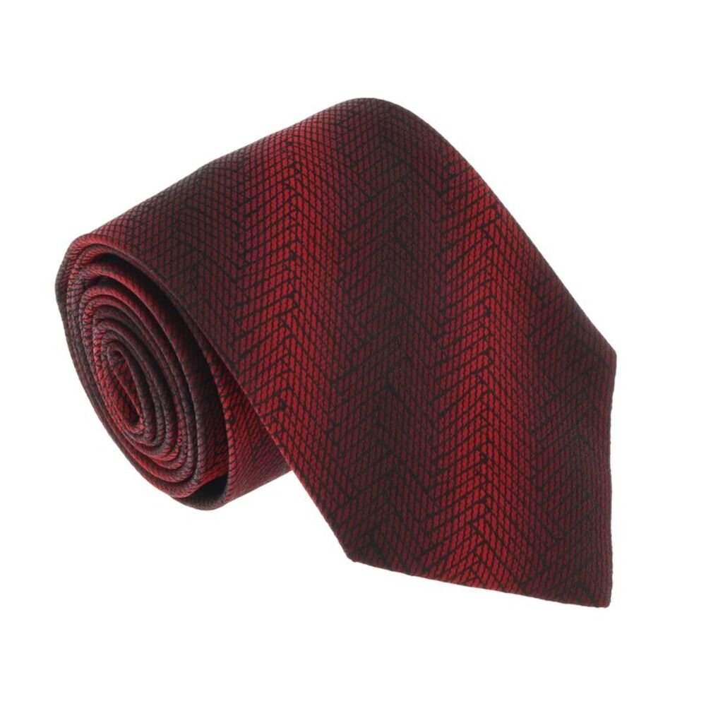 Missoni U4547 Red/Black Graphic 100% Silk Tie